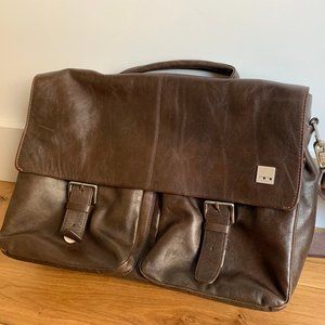 NWOT Knomo London Brown Bungo Messenger Bag